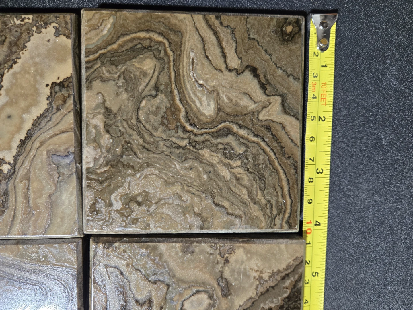 Set of 4 Marble Coasters - photo 4