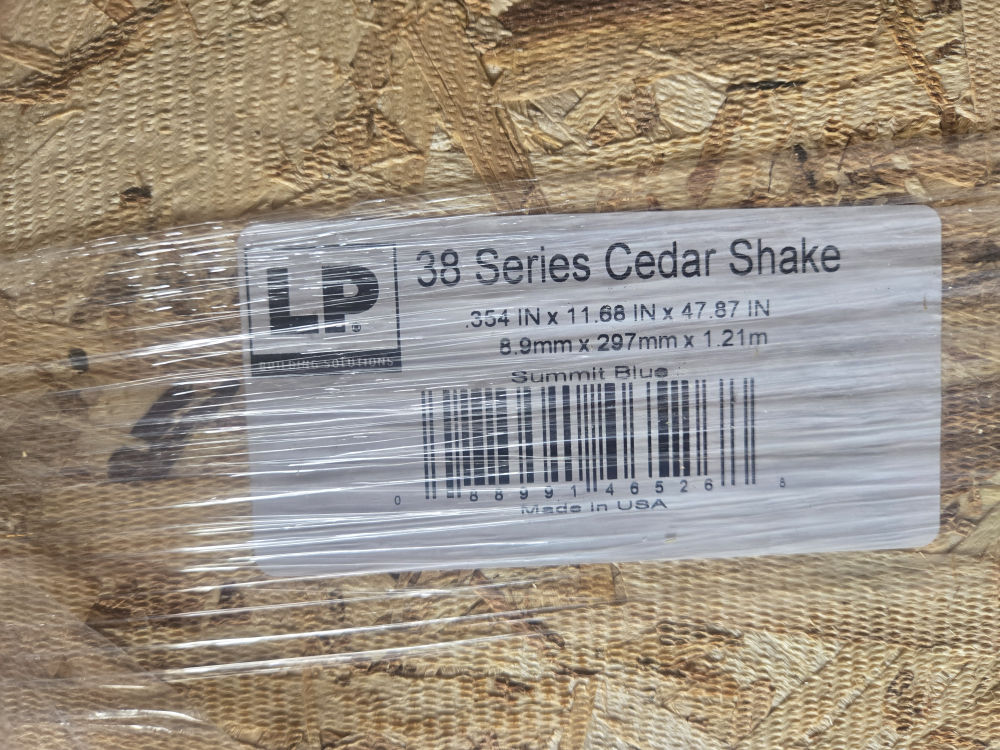 LP 38 Series Cedar Shake Siding - Summit Blue