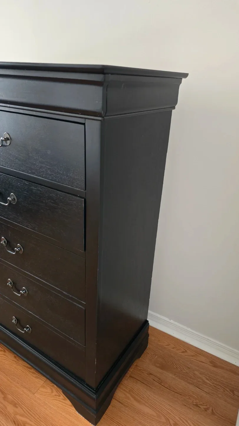 5-Drawer Dresser - Black - photo 4