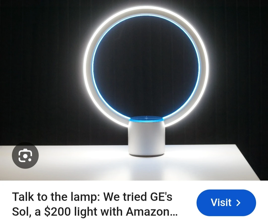 Futuristic Voice Enabled Smart LED Table Lamp with Alexa - photo 2