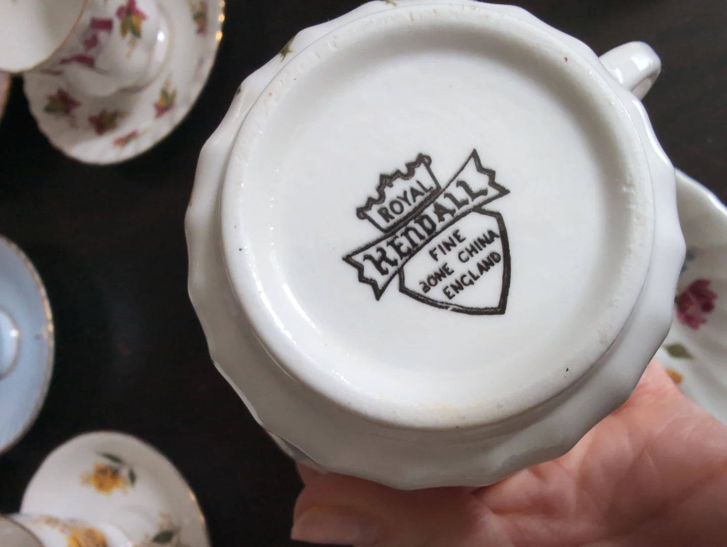 Royal Kendall Fine Bone China Teacup and Saucer Set - photo 3