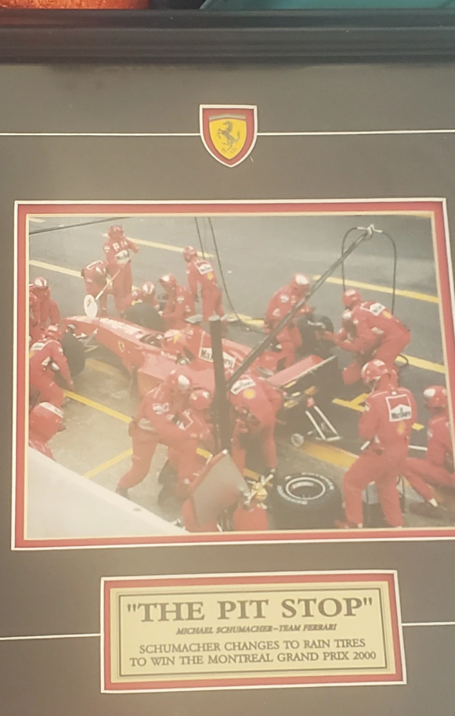 Michael Schumacher Ferrari The Pit Stop Framed Photo - photo 2