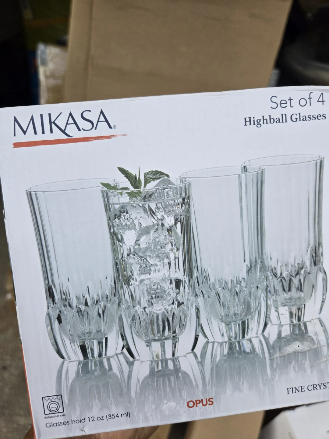 Mikasa Opus Highball Glasses Set of 4
