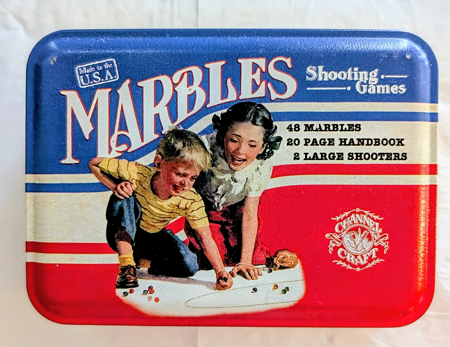 Channel Craft Marbles Shooting Games Tin - bnib