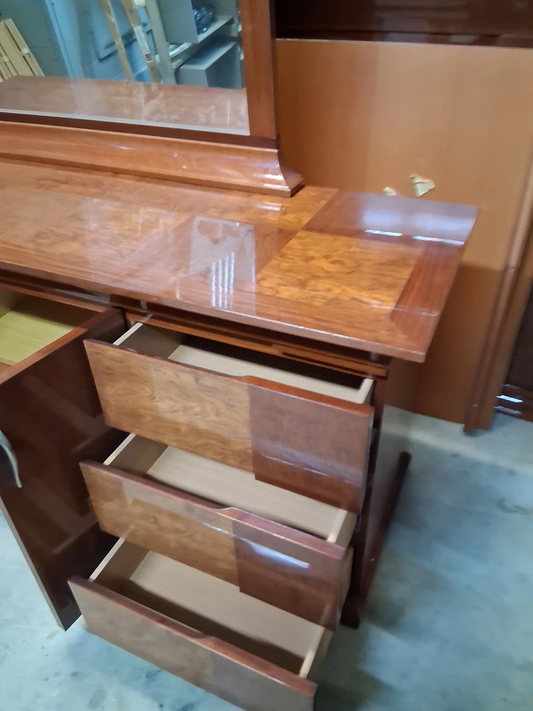Wood Dresser with Mirror - photo 5