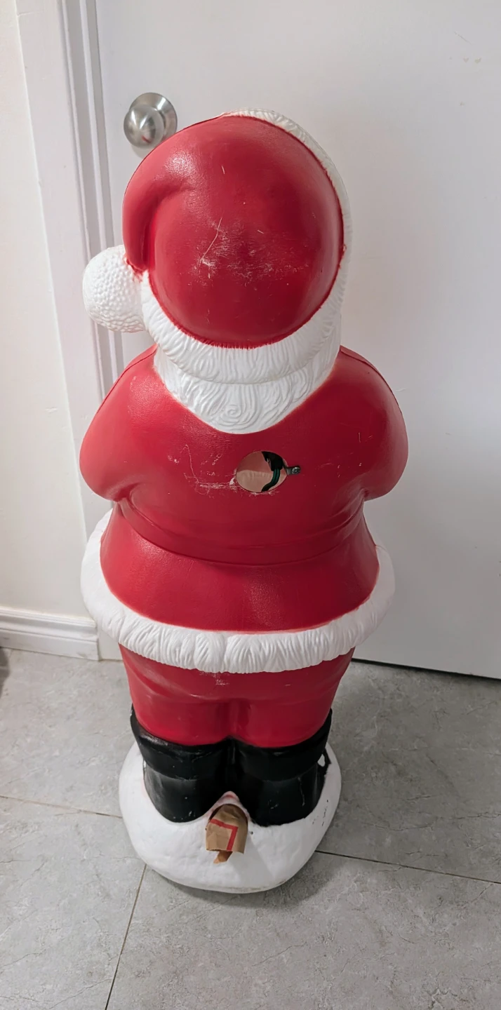 Vintage Lighted Blow Mold Santa Clause for Christmas Decoration - photo 3