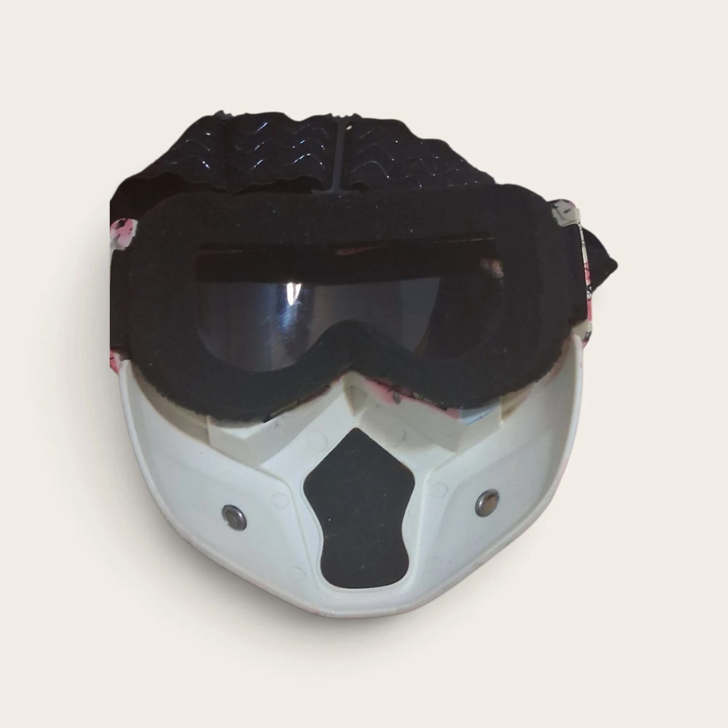 Floral Print Goggles with Detachable Face Mask - photo 2