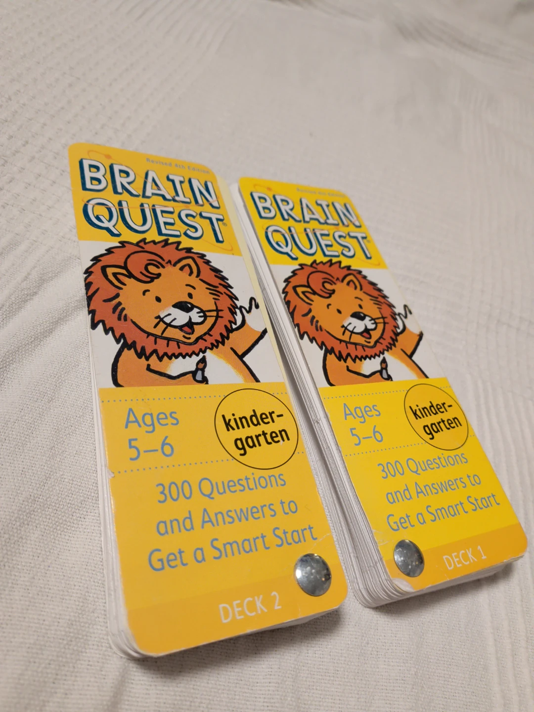 Brain Quest Kindergarten Ages 5-6 Decks 1 and 2 🏈