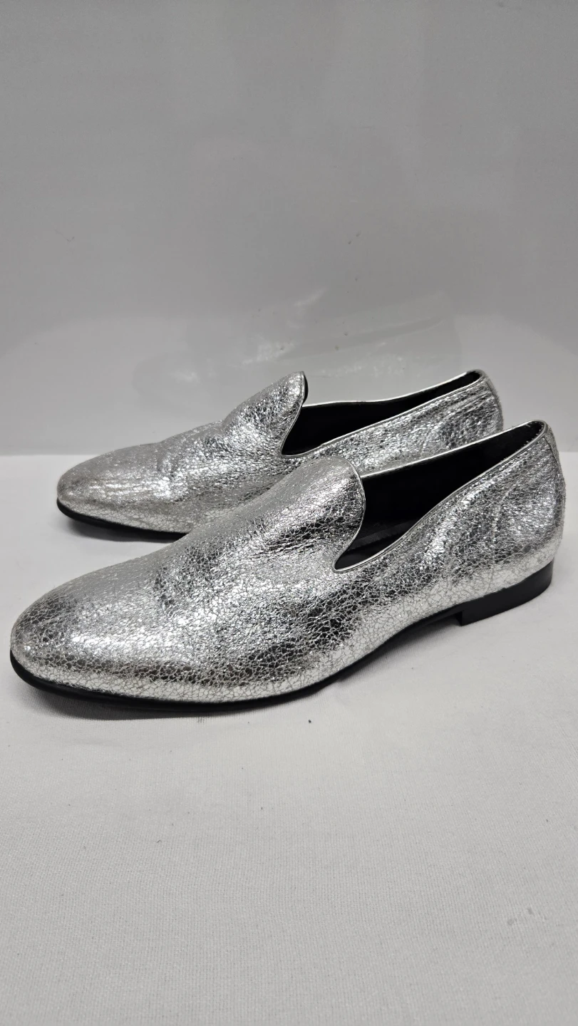 ALDO Silver Glitter Faux Leather Slip-On Loafer - photo 4