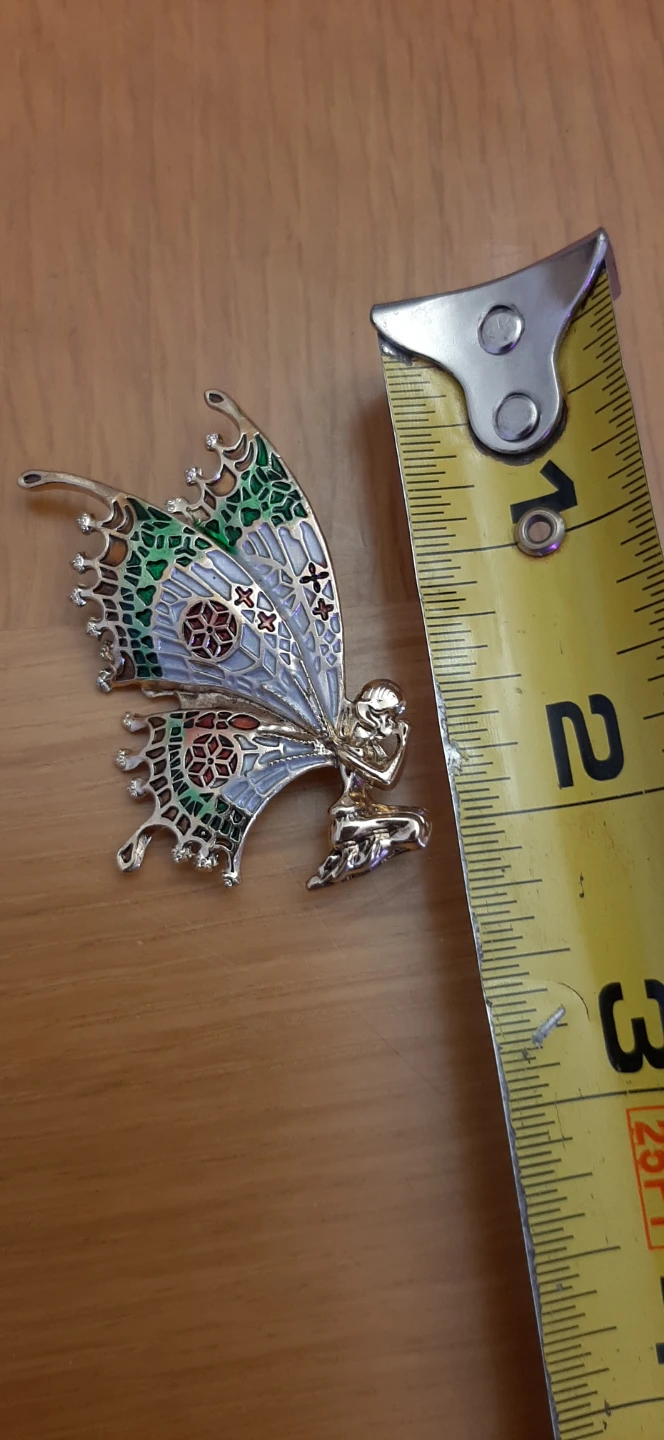 Kneeling Fairy Angel brooch - photo 3