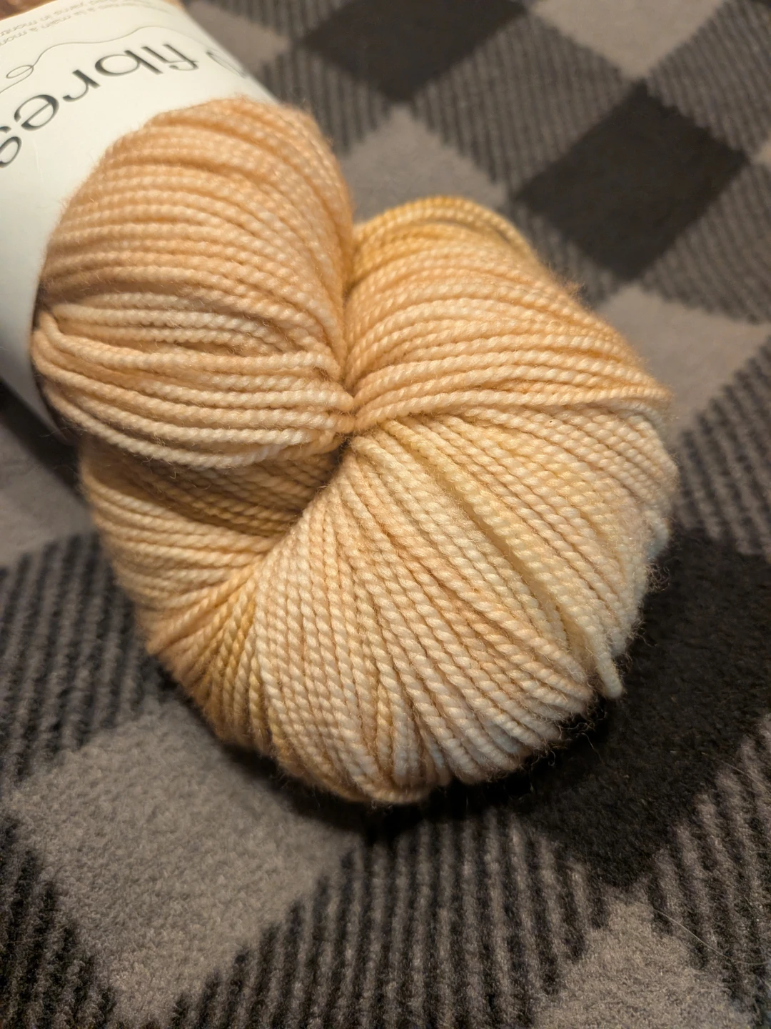 Bo Fibres Hand Dyed Yarn cream caramel 393 yrds - photo 4