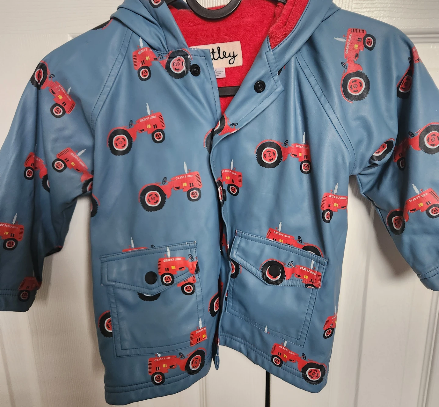 Hatley Tractor Raincoat 2 years