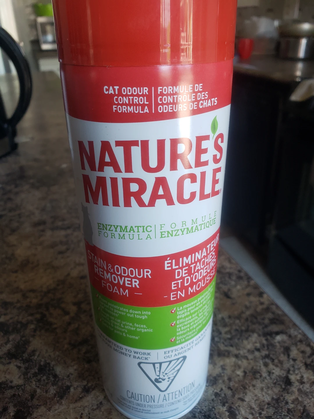 5 Cans of Nature's Miracle Stain & Odour Remover Foam - photo 3