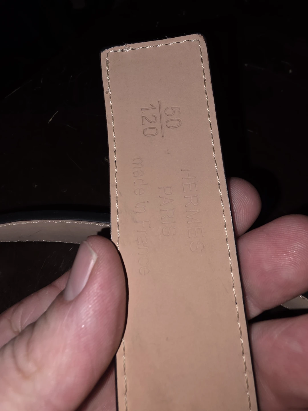 Hermès Black Leather Belt - photo 3