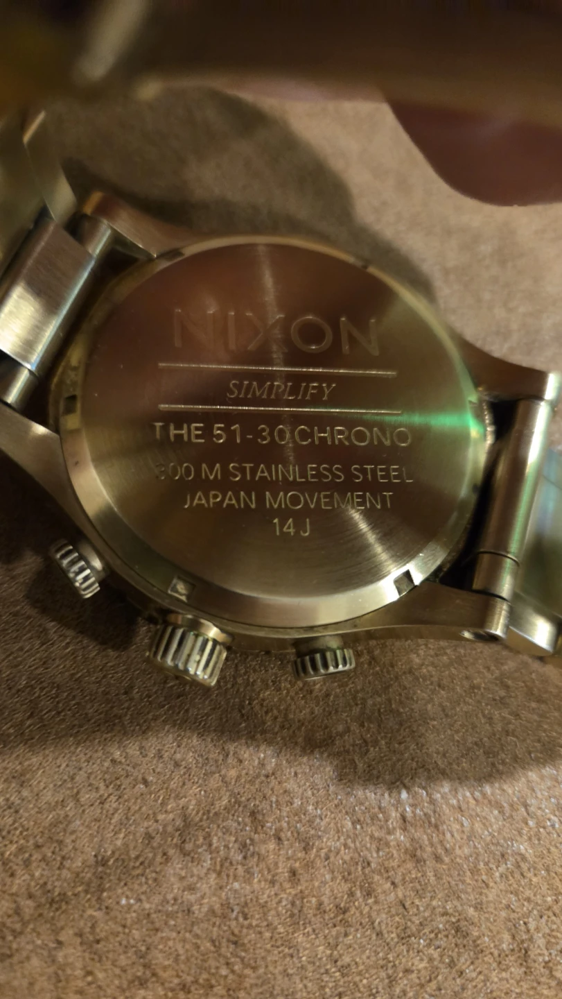 Nixon 51-30 Chrono Watch Gold Tone - photo 4