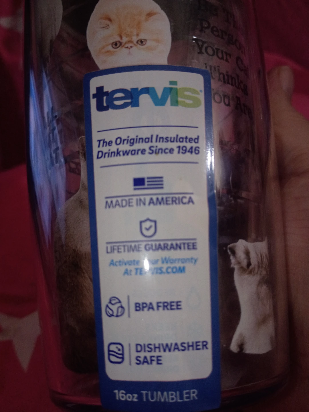 Tervis Insulated Cat Theme Tumbler 16oz - photo 3