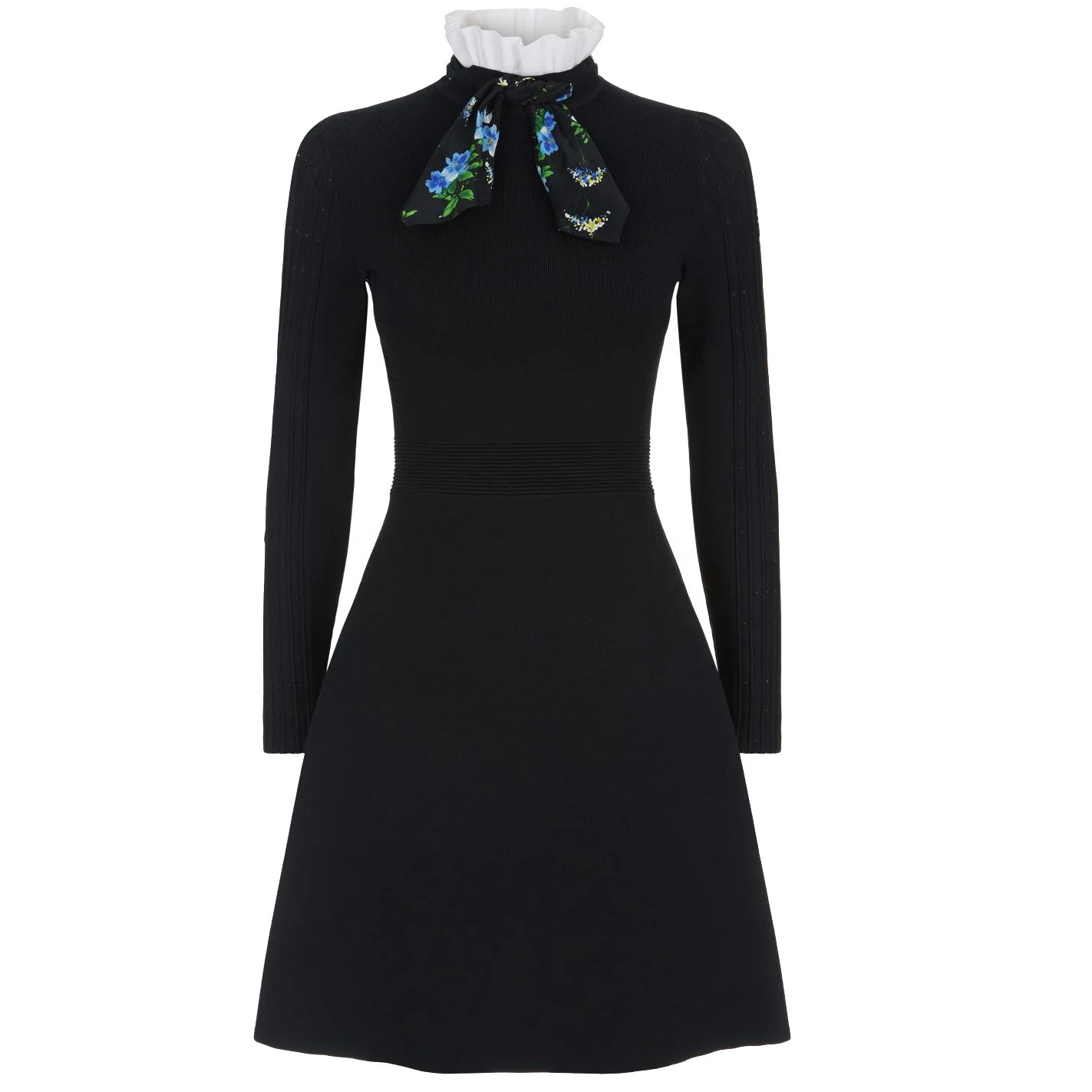 Sandro Clémence Tie-Neck A-Line Dress - photo 2