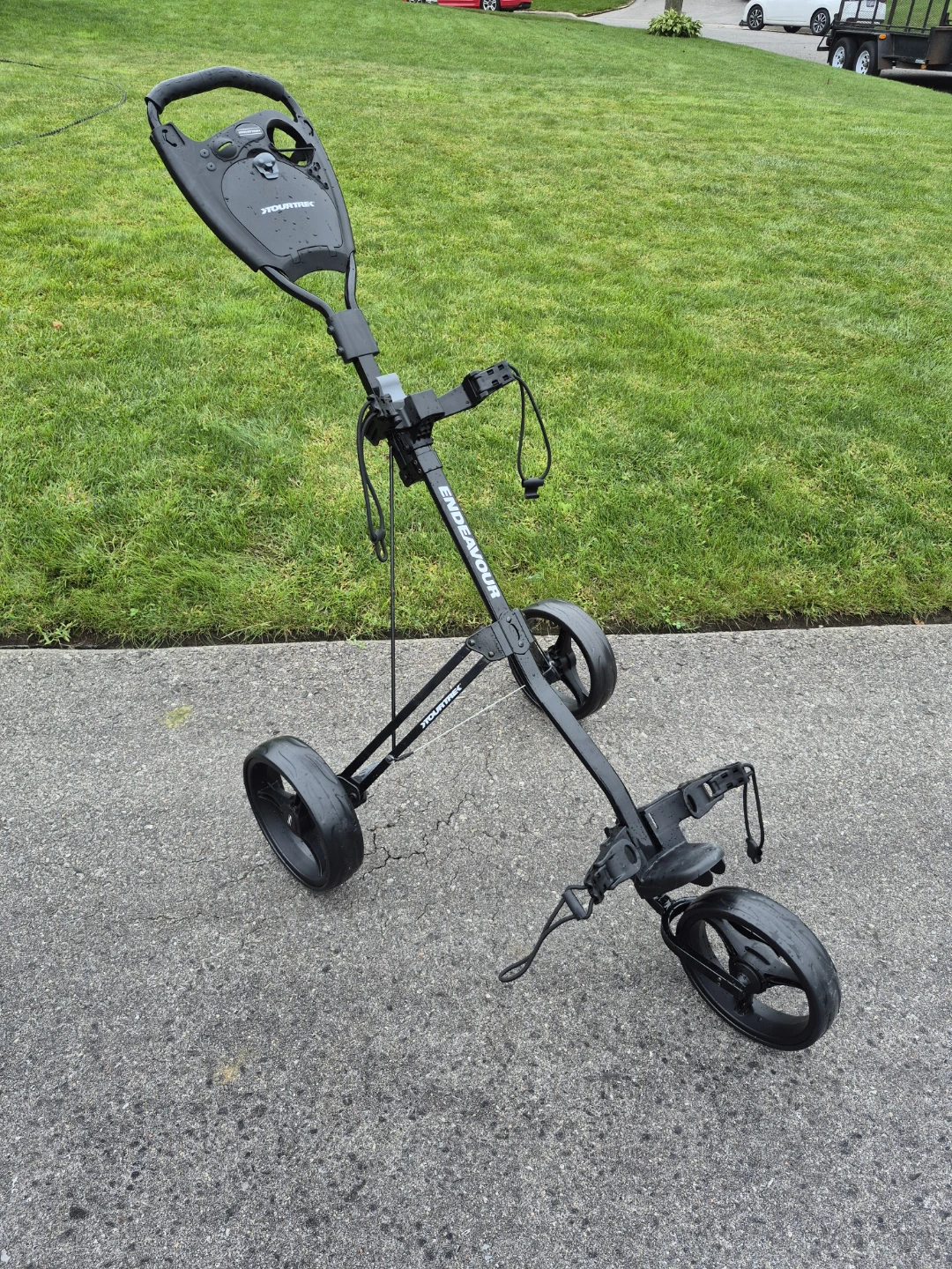 TourTrek Endeavour 3-Wheel Golf Push Cart