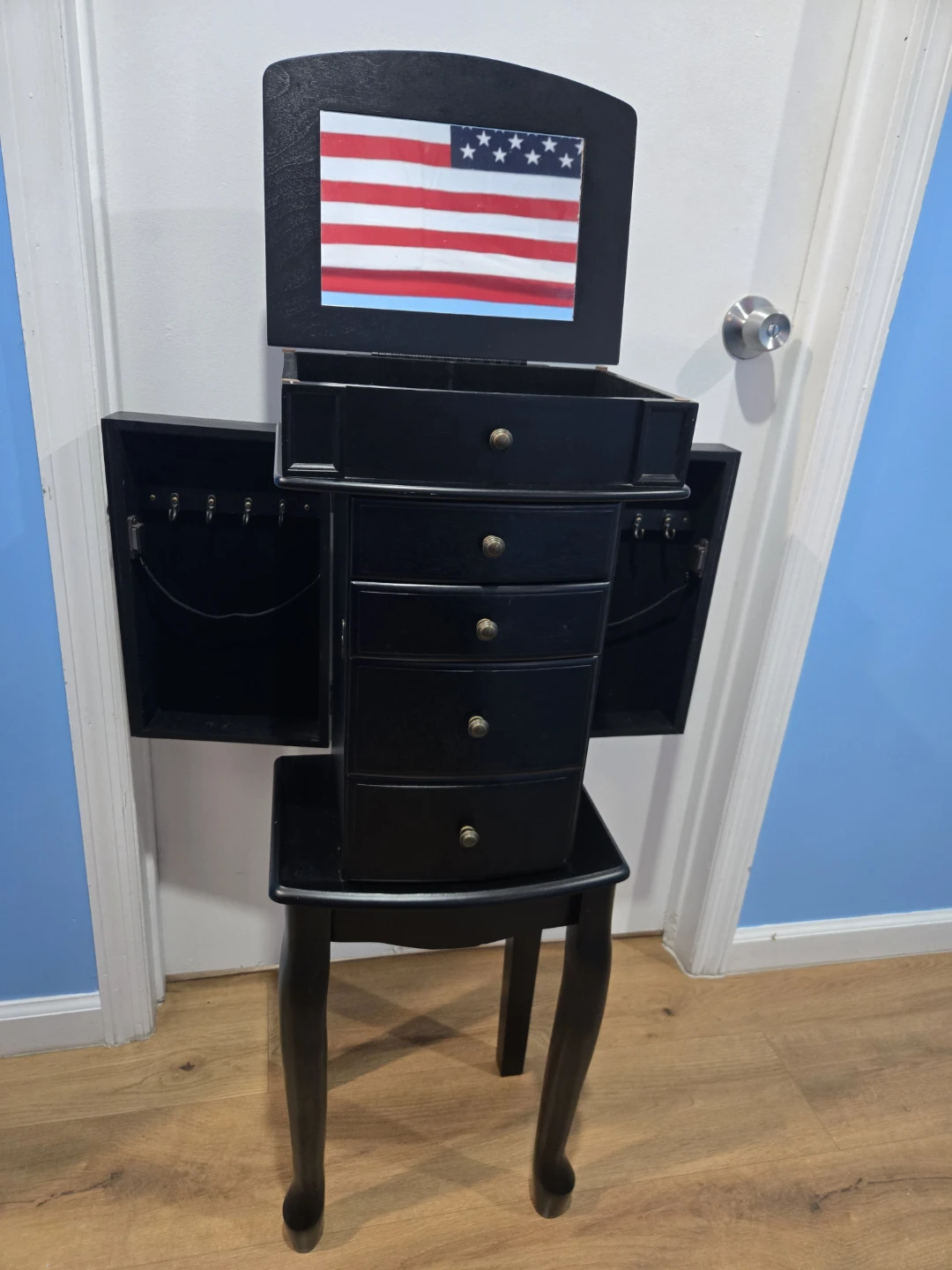 Black Standing Jewelry Armoire - photo 2
