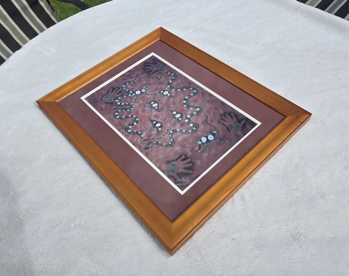 Unique Australian Signed Dot Painting - photo 5