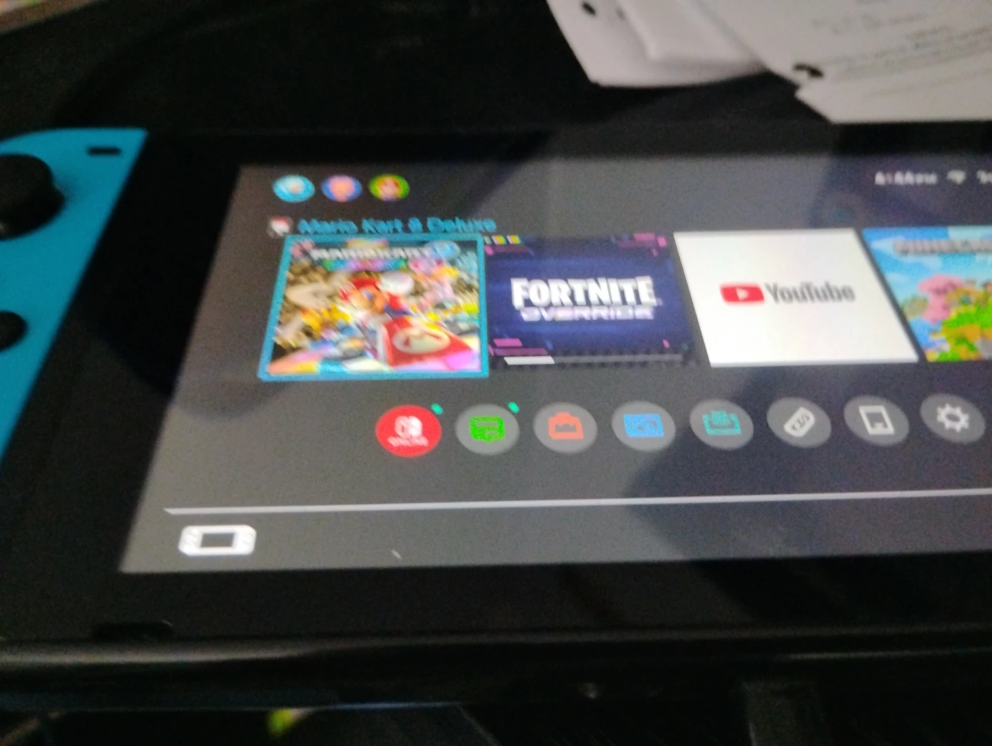 Nintendo Switch Console with Neon Controllers - photo 3