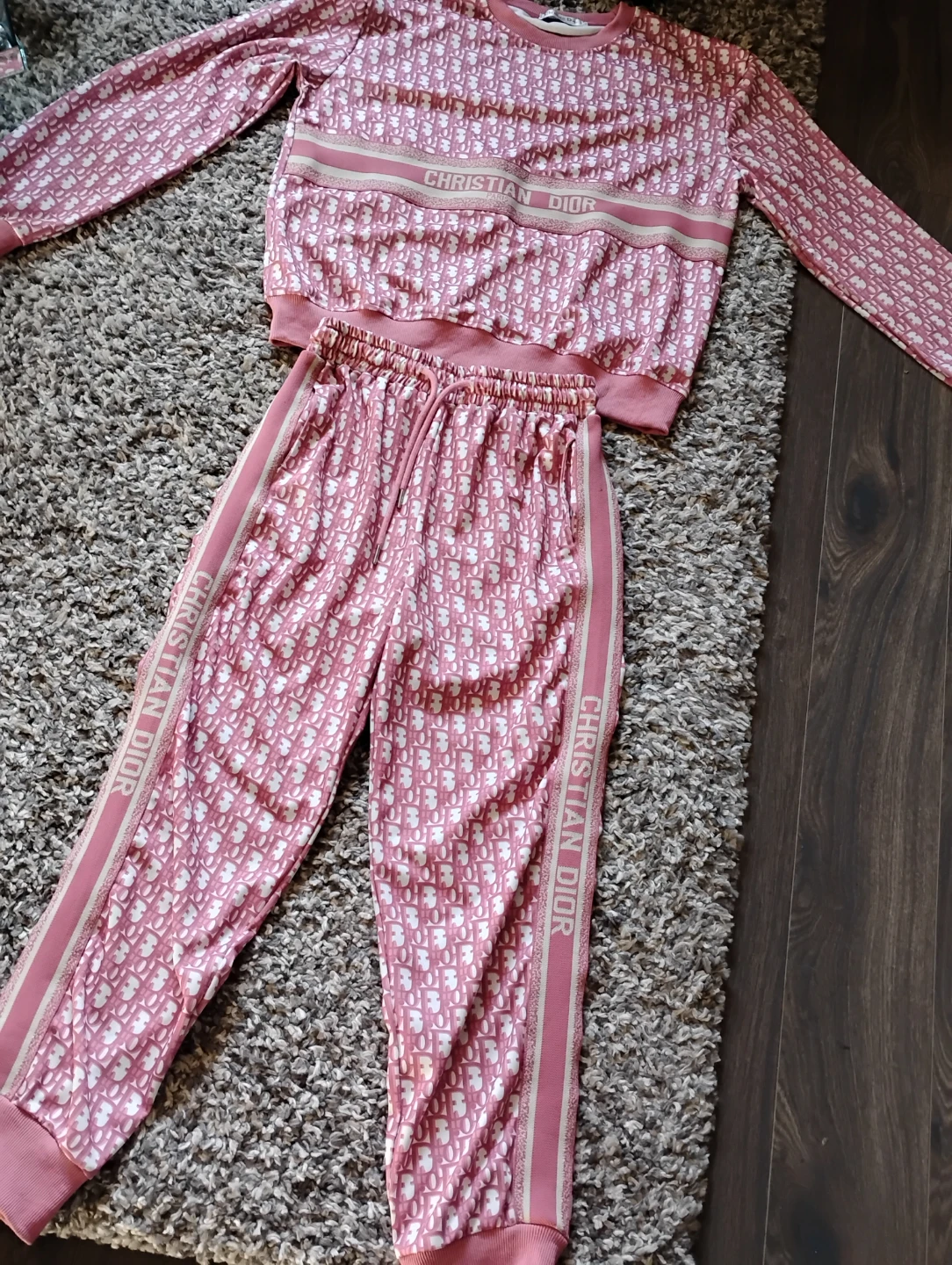 Christian Dior Pink Tracksuit Set