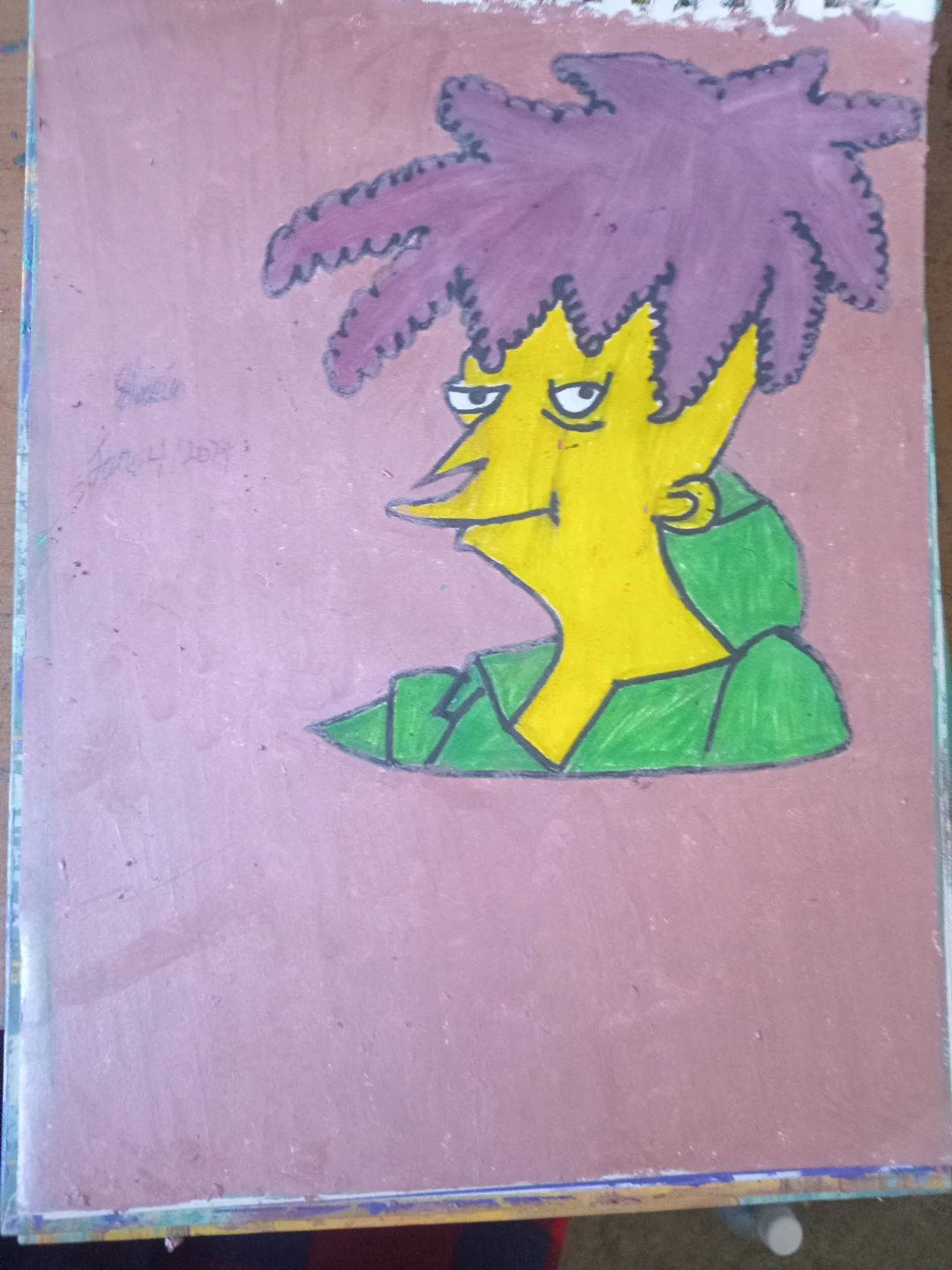 THE SIMPSONS DRAWINGS BY CUSTOM ARTIST SHERWIN - photo 4