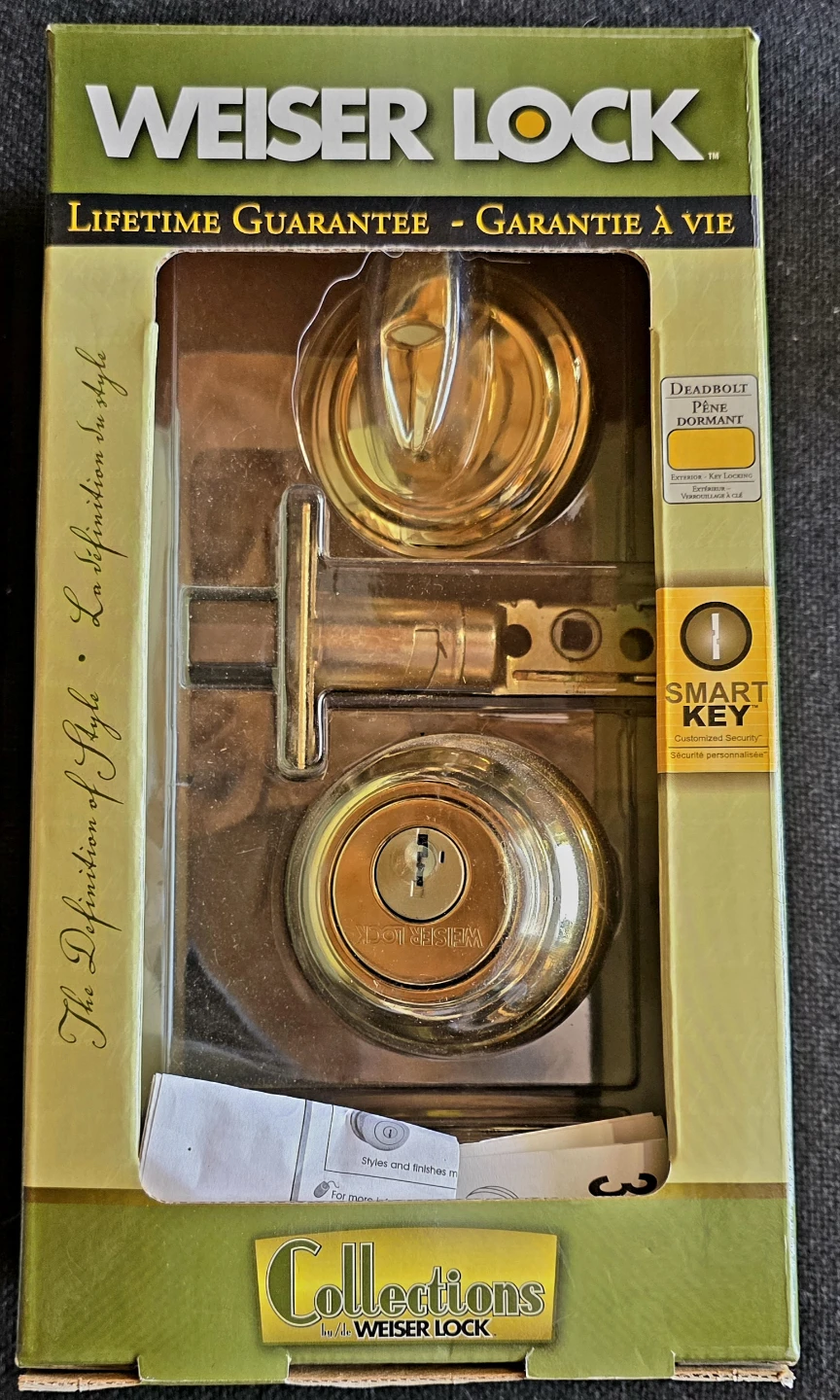 New Weiser Lock Collections SmartKey Deadbolt