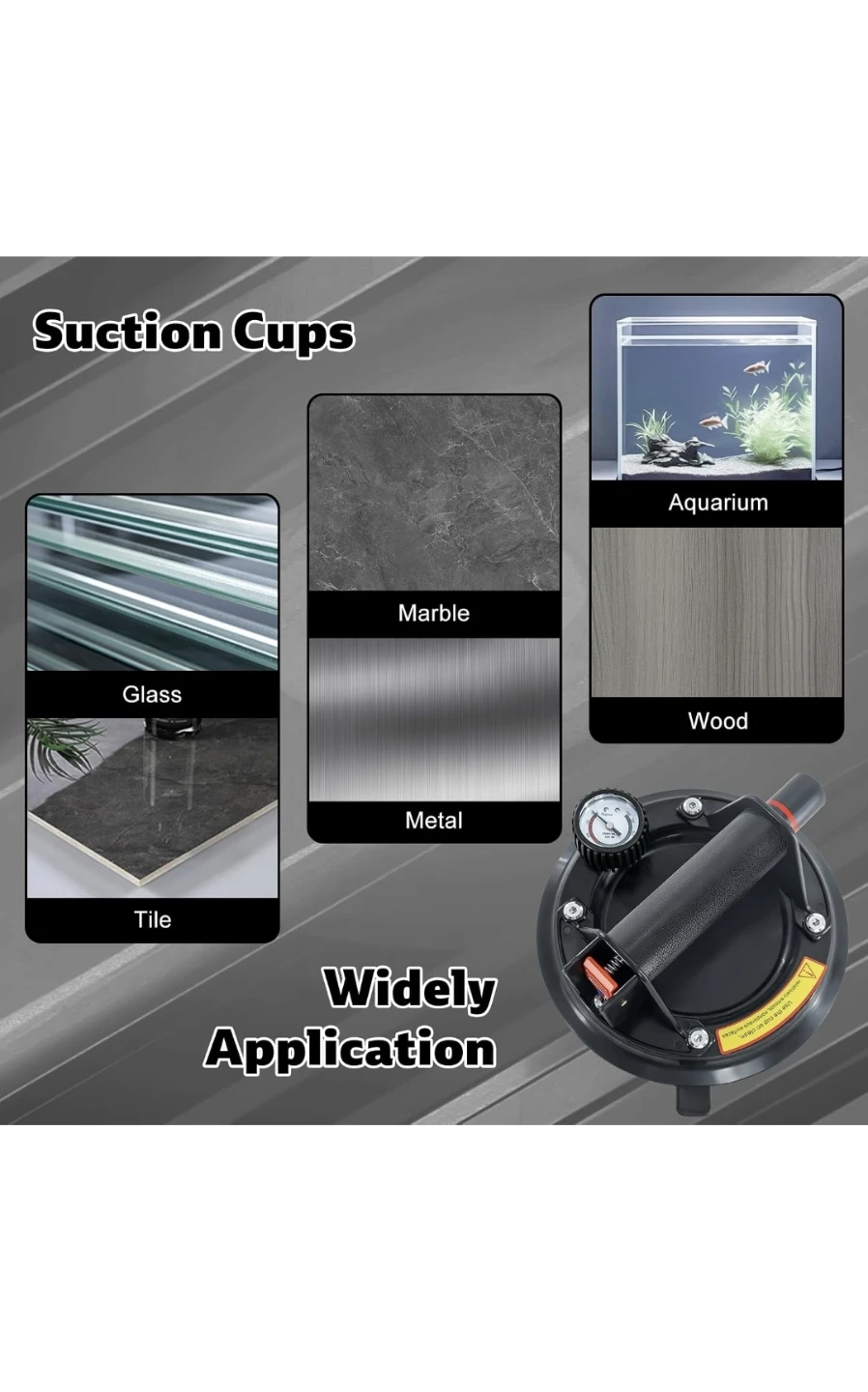 New 2 Pack Glass Suction Cup, 8" Heavy Duty Suction Cups - photo 5