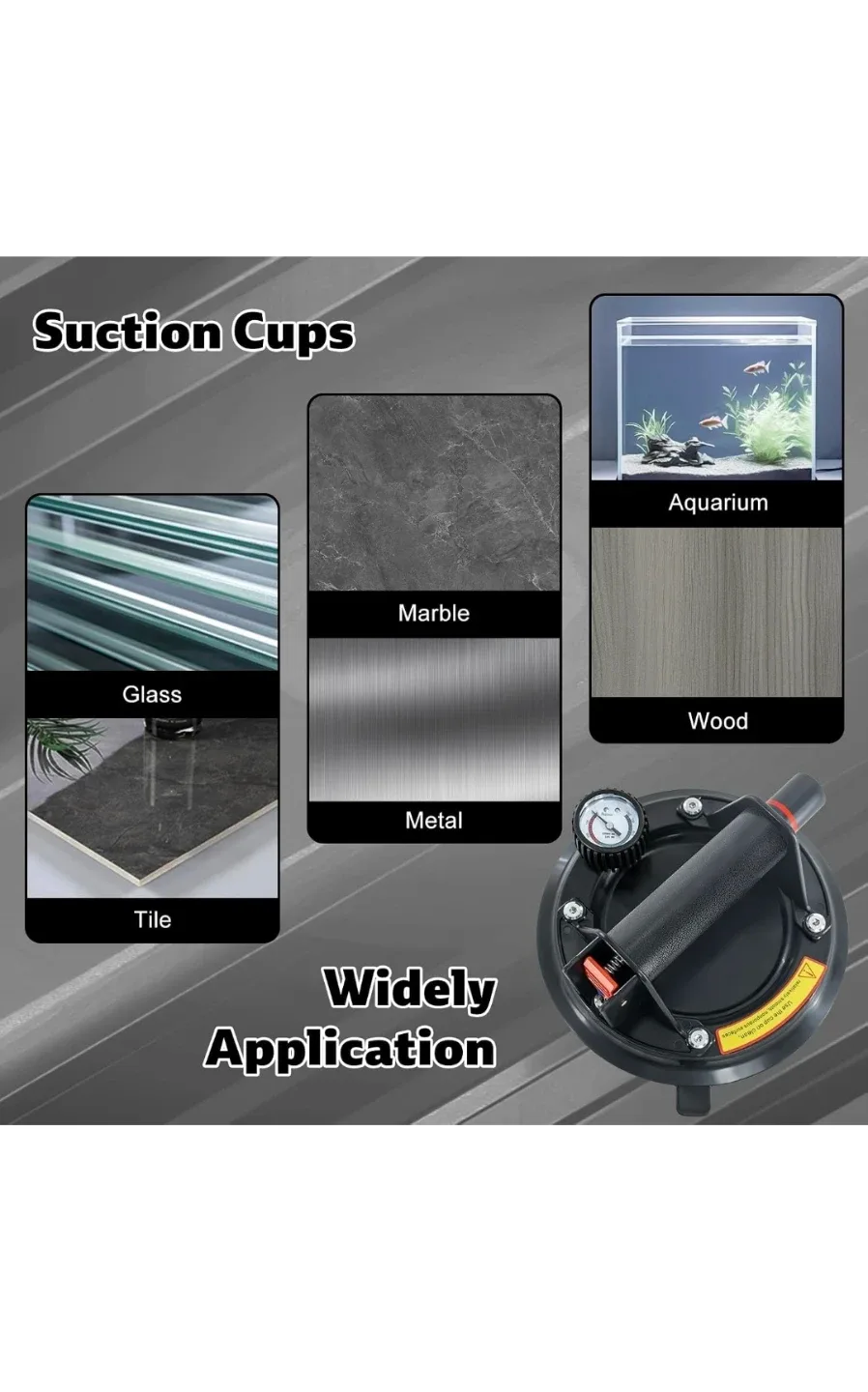 New 2 Pack Glass Suction Cup, 8" Heavy Duty Suction Cups - photo 5