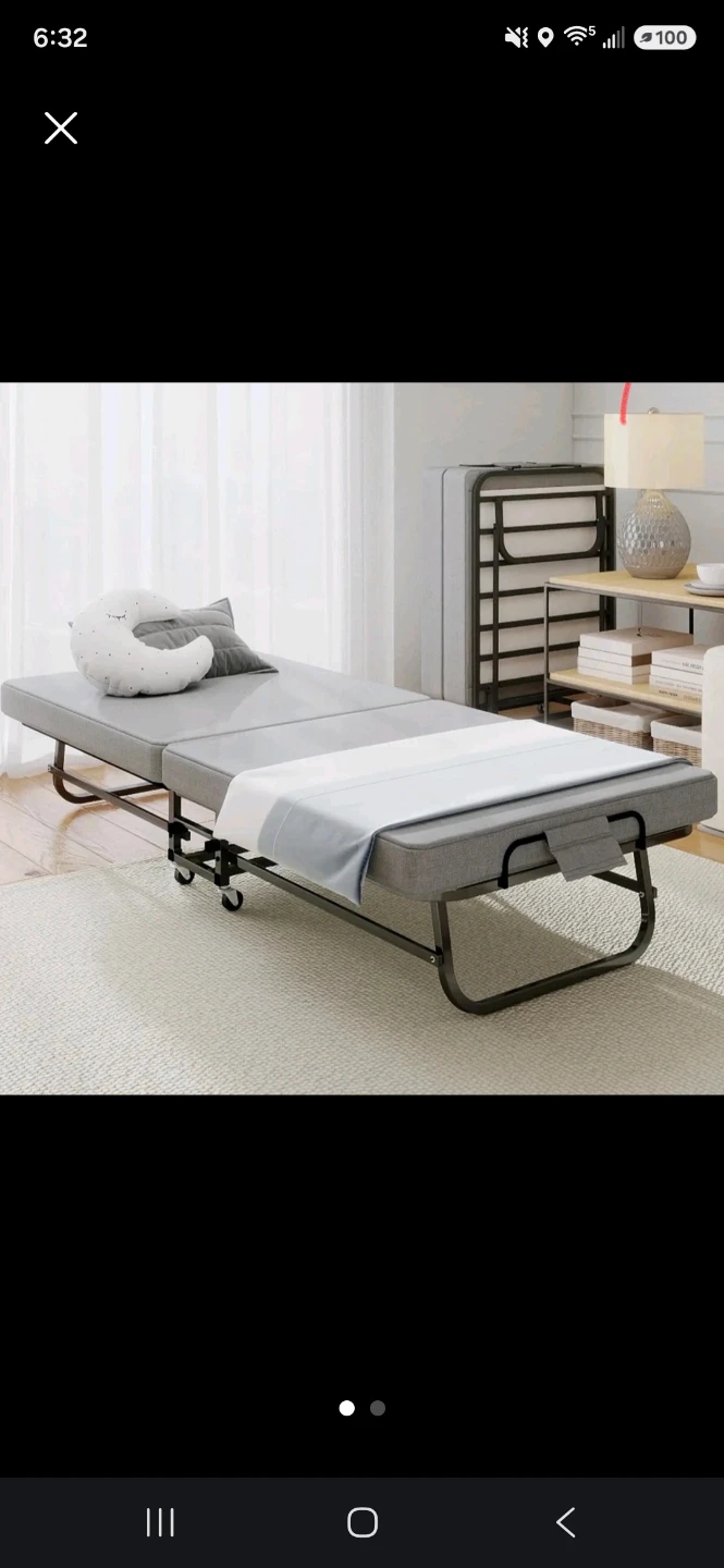 Foldable Rollaway Guest Bed