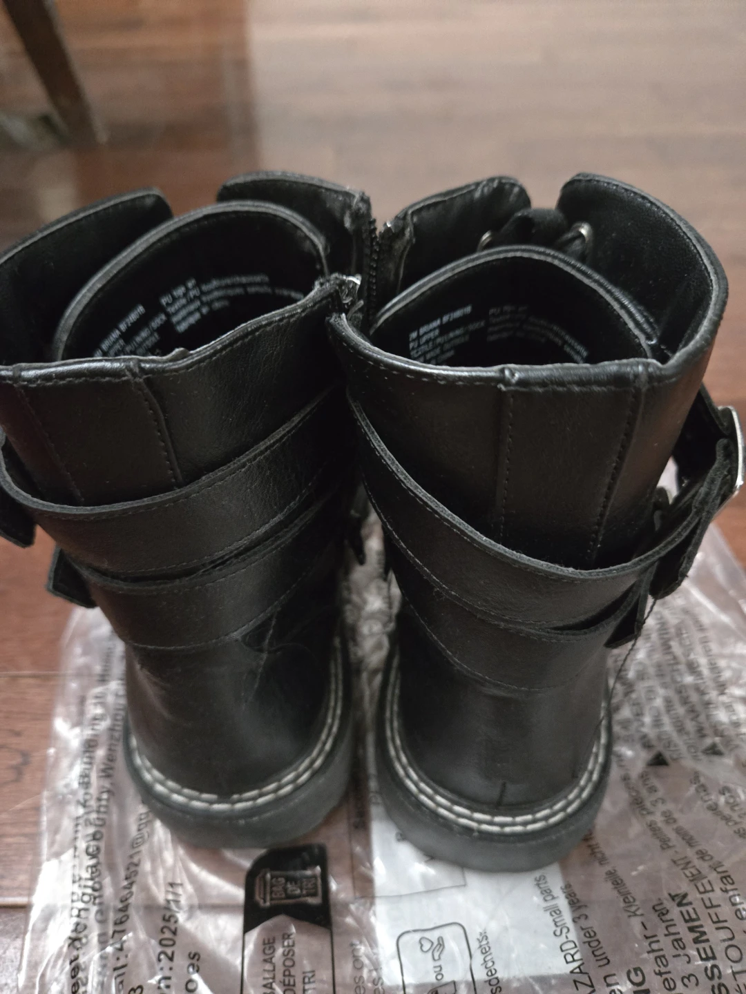 BCBG girls Black Faux Leather Combat Boot - photo 2