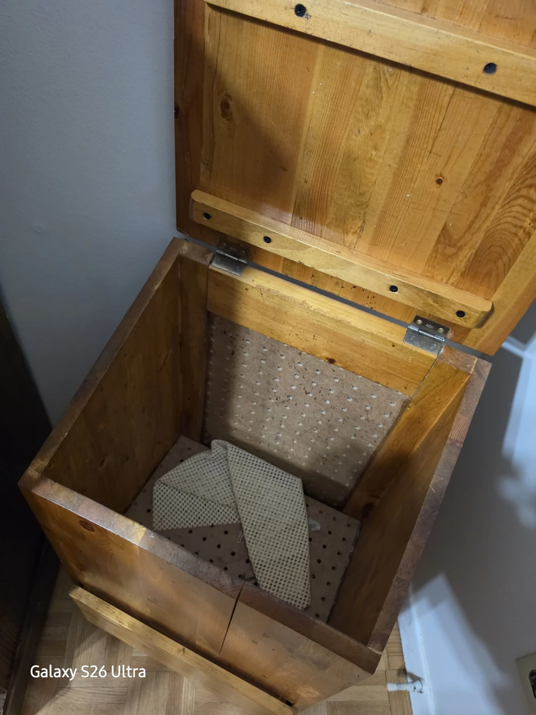 Solid Wood Storage Bin potato and onion