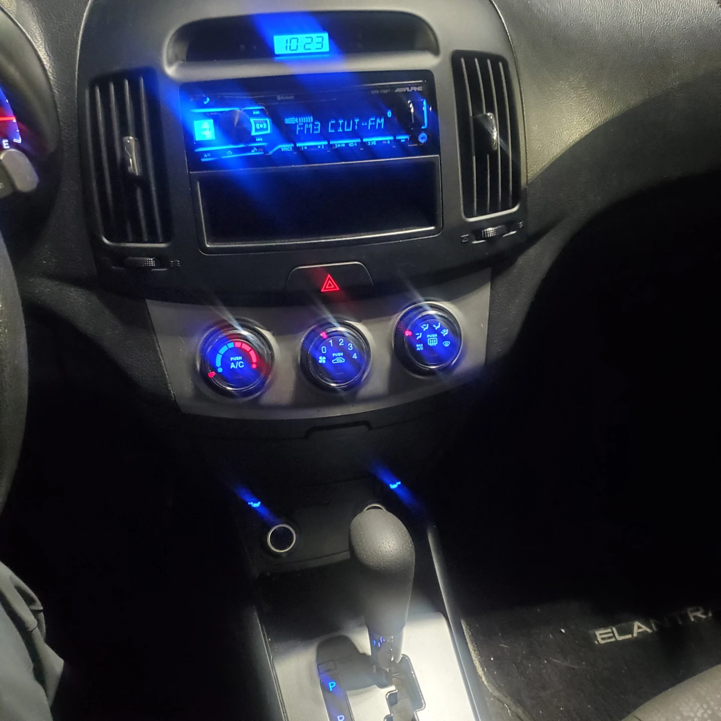 Black Hyundai Elantra Sedan