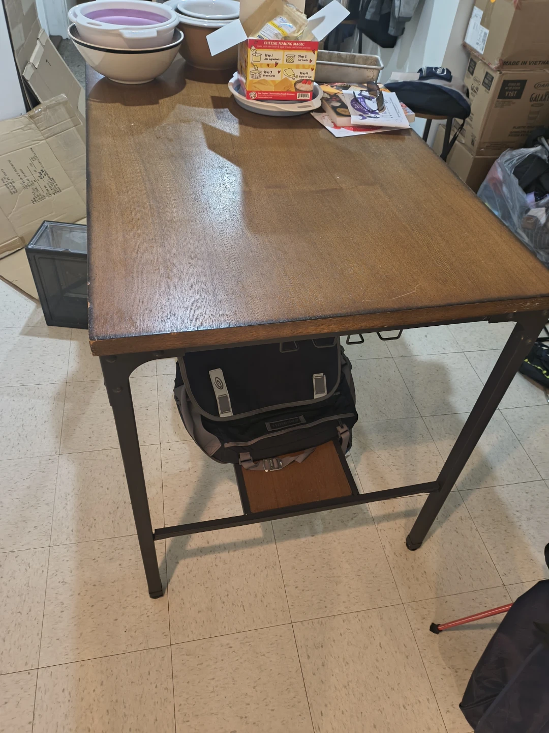 Industrial Style Bar table with stools