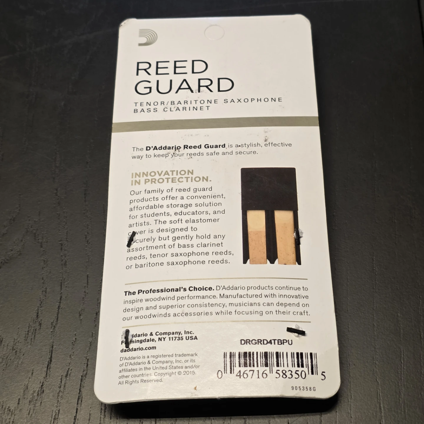 D'Addario Reed Guard for Tenor/Baritone Saxophone & Clarinet - photo 2