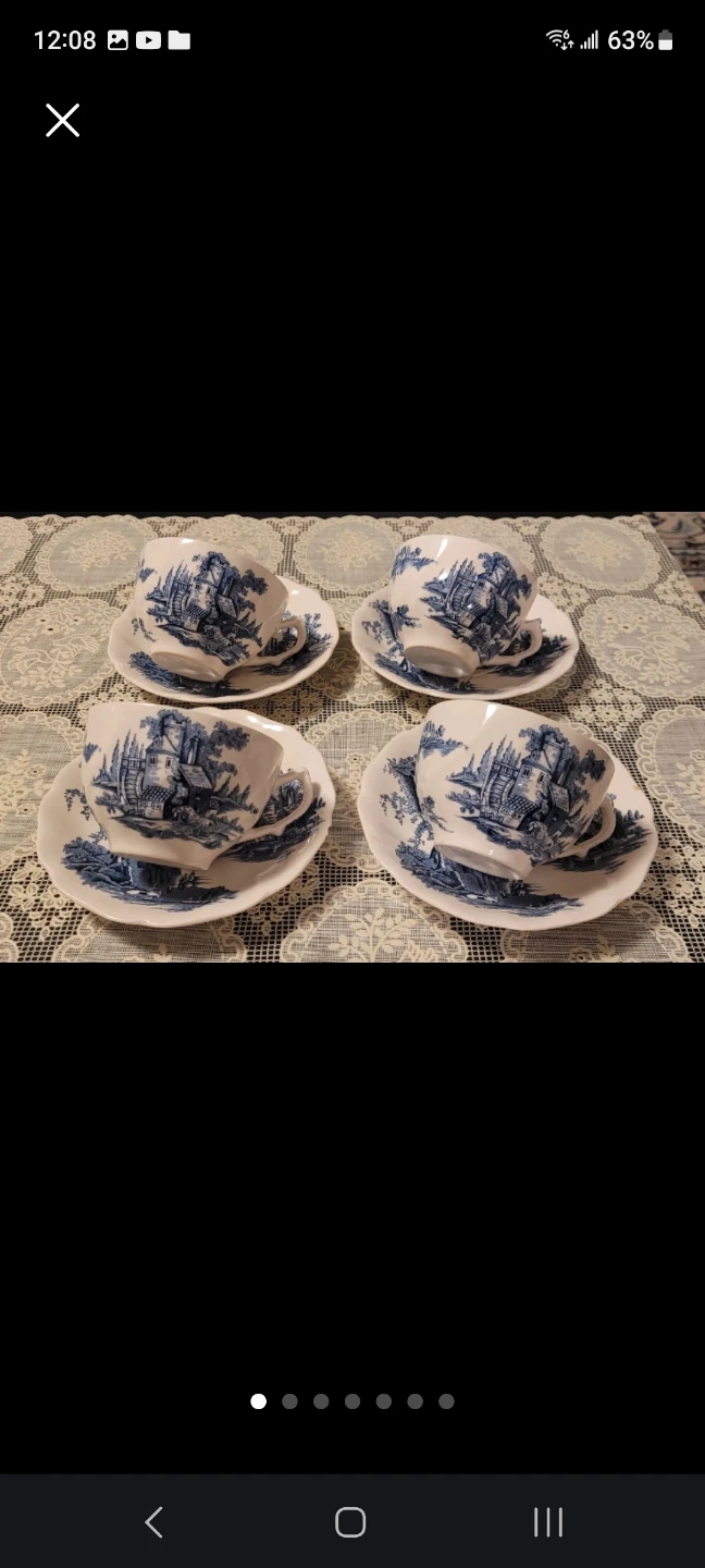 Johnson Bros The Old Mill Tea Cup and Saucer Set