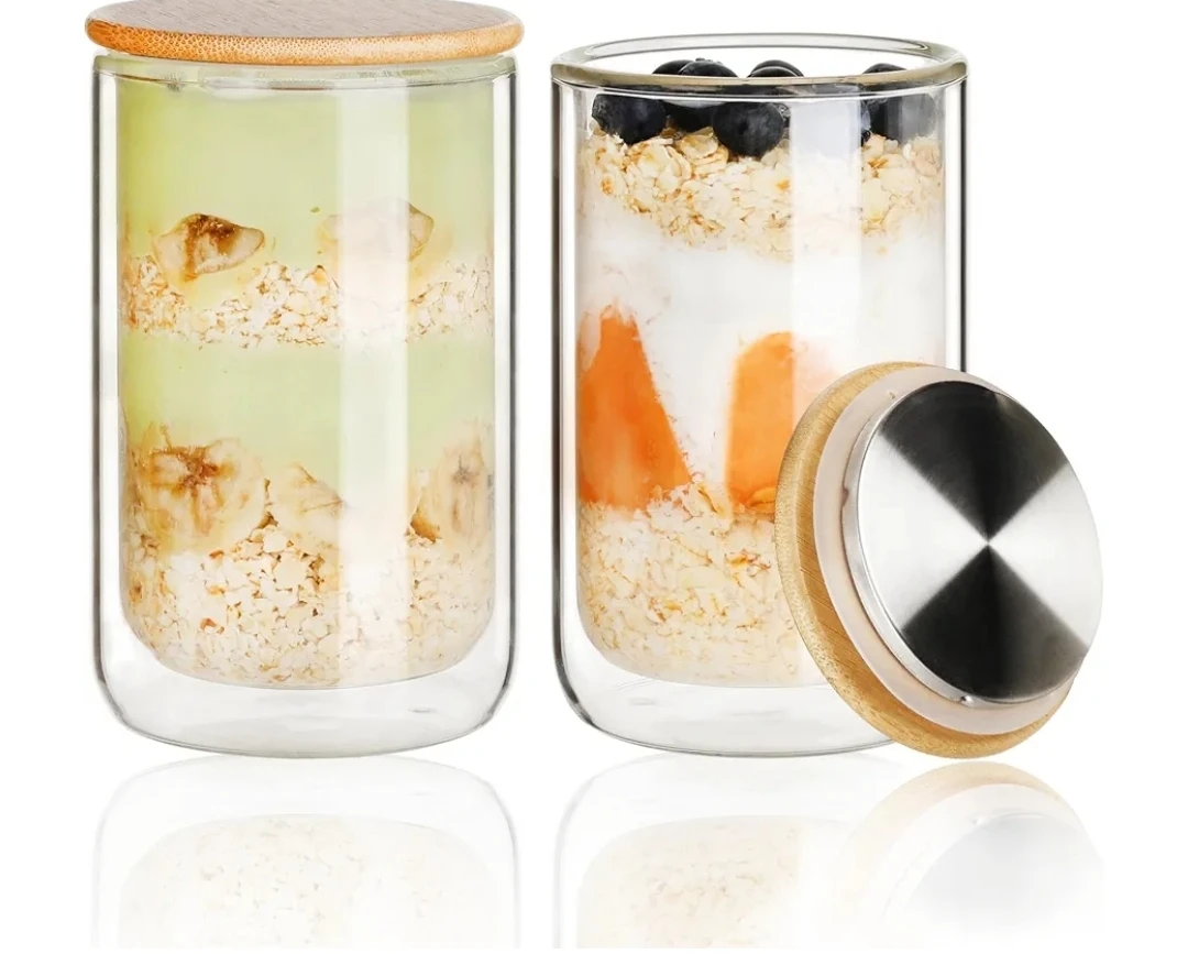 LIBWYS 2 Pack Overnight Oats Jars🏈 - photo 2