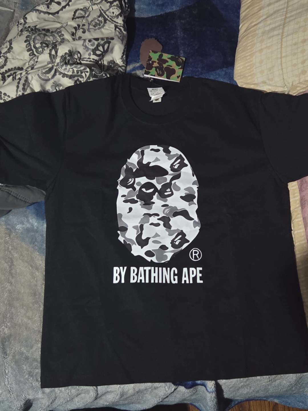 A Bathing Ape Black Camo Ape Head T-Shirt - photo 2