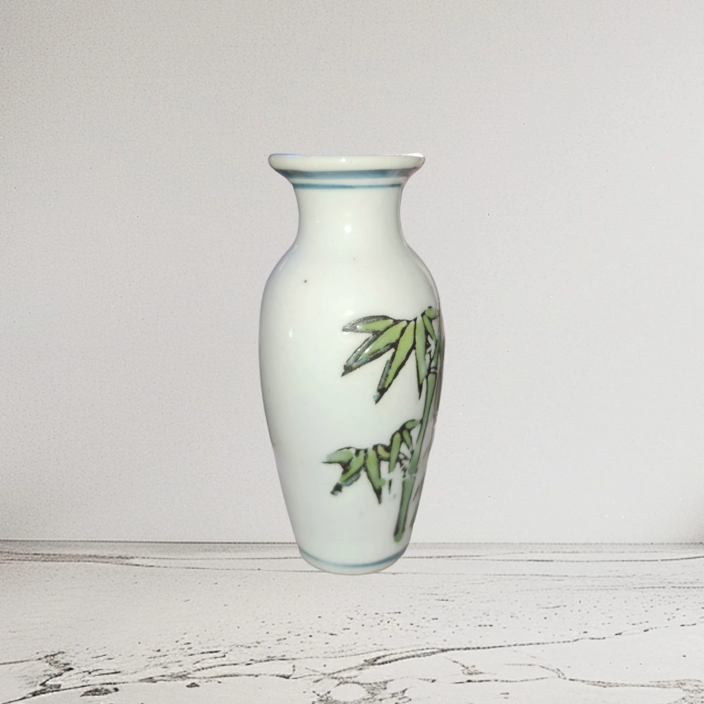 Vintage Asian Porcelain Bamboo Miniature/Bud Vase - photo 4