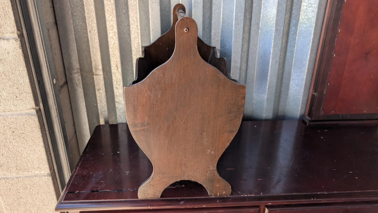 Vintage Wooden Magazine Rack - photo 4