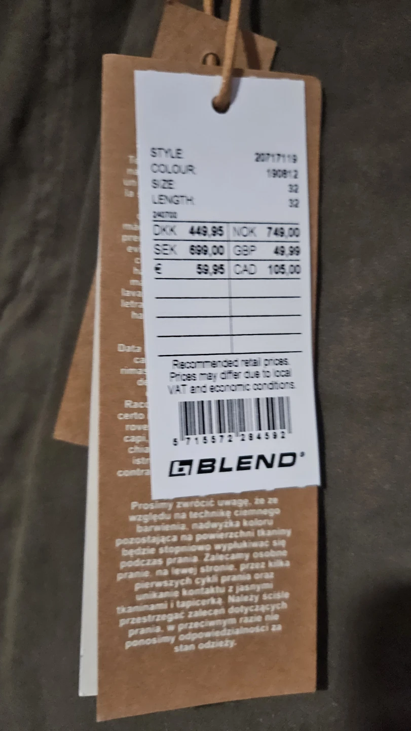 Blend Hybrid Jogg Denim Jeans Olive 32x32 - photo 4