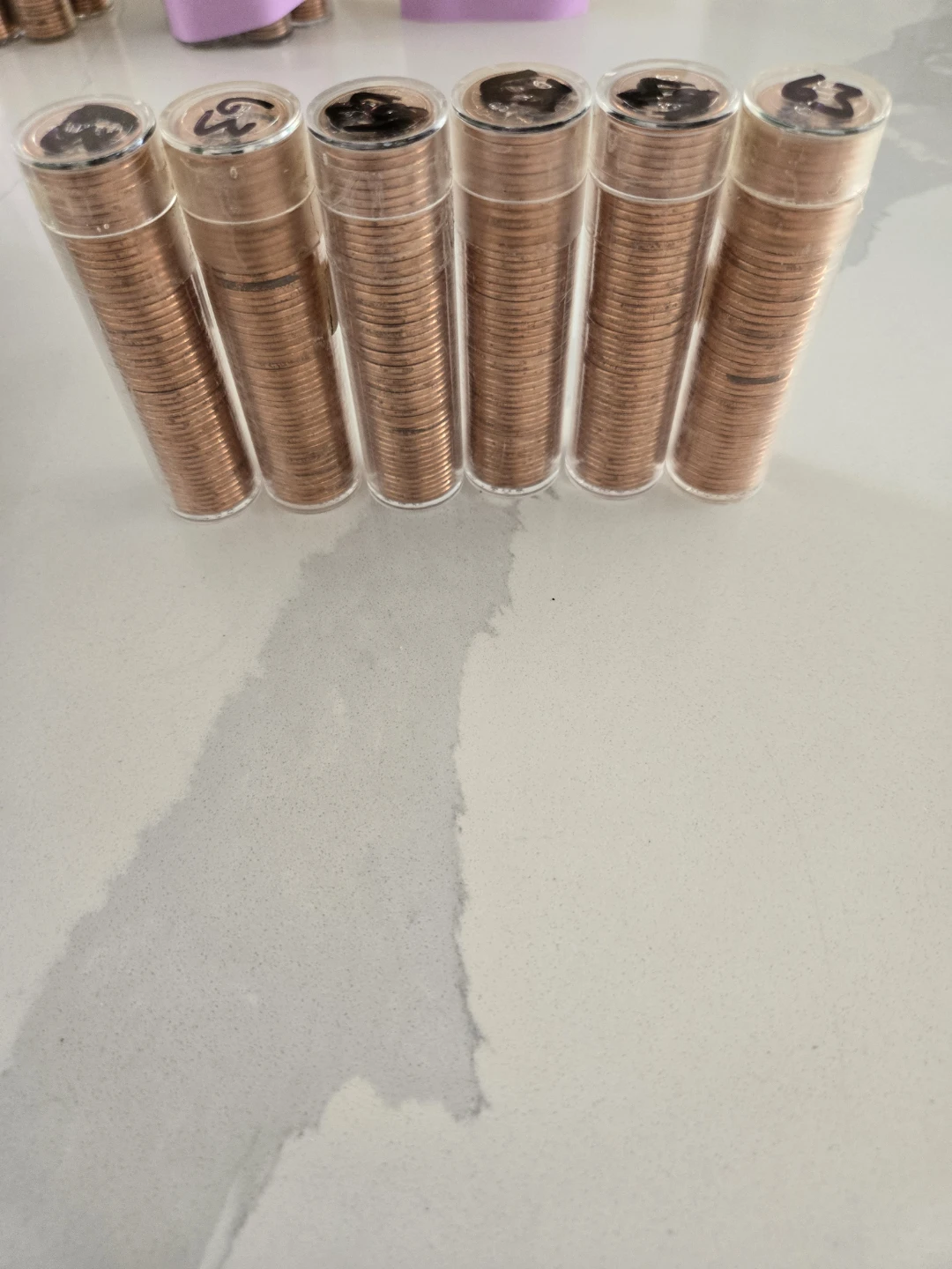 6 Tubes of 1963 Canadian Pennies