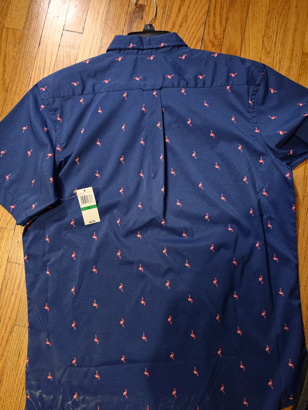🏈 IZOD Flamingo Print Shirt - Large (NWT) - photo 5