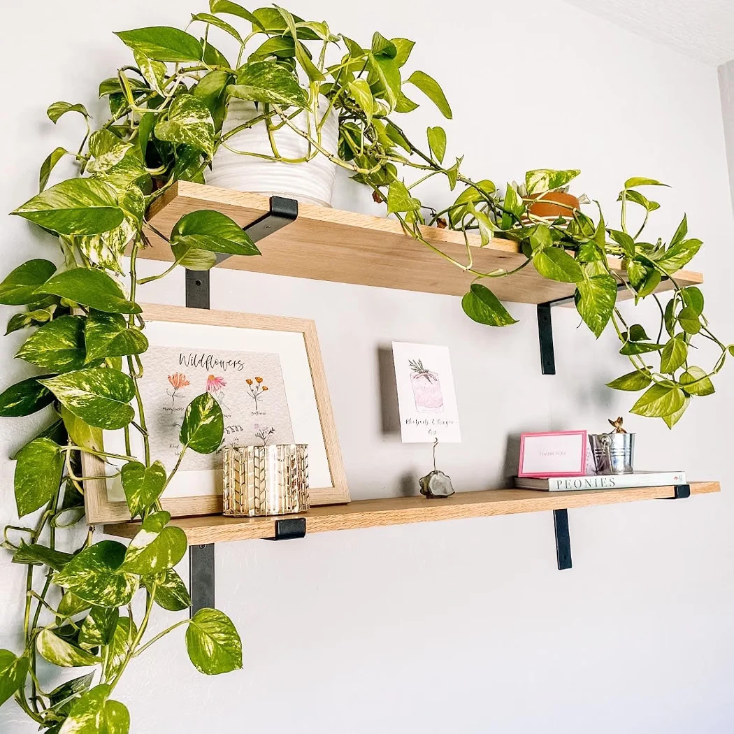 Set of 4 Industrial Floating Shelf Brackets - photo 2