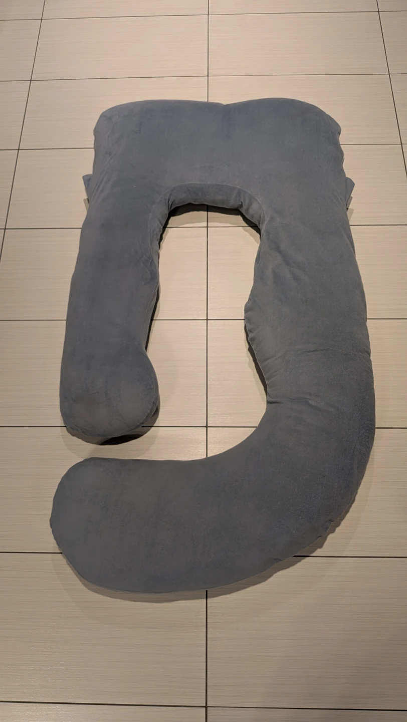 U-Shaped Full Body Pillow - Grey