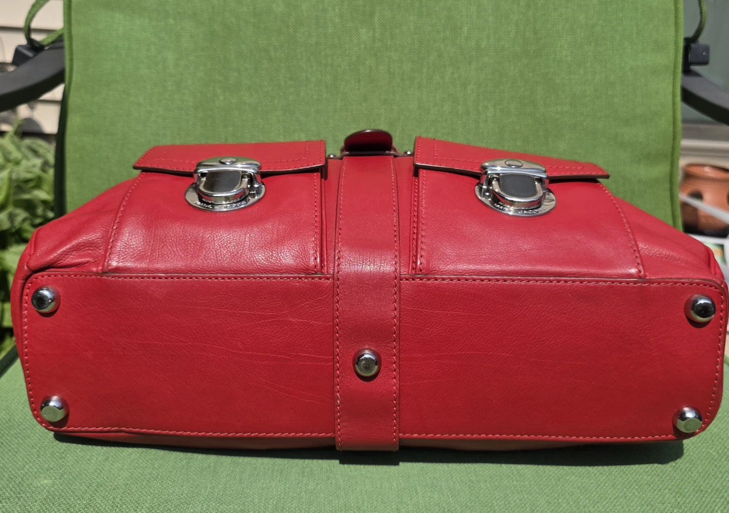 Marc Jacobs Red Premium Italy Leather Venetia Bag - photo 4
