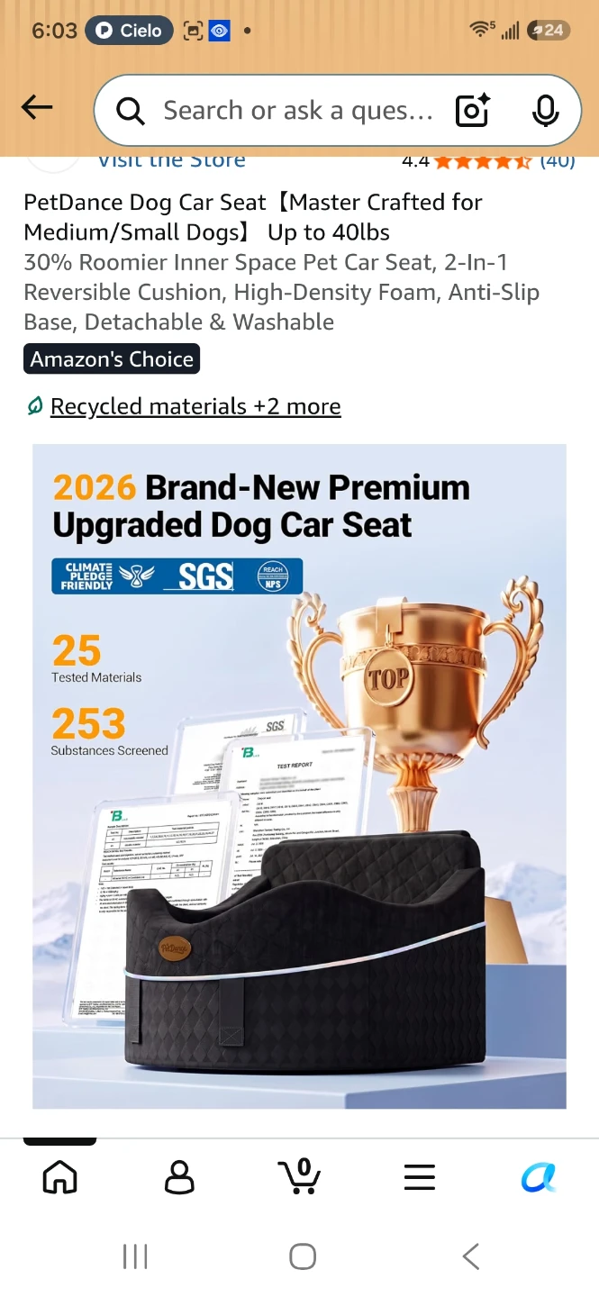 PetDance Dog Car Seat - photo 4