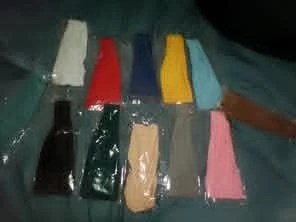 Set of Multicolor Fabric Headbands - photo 2