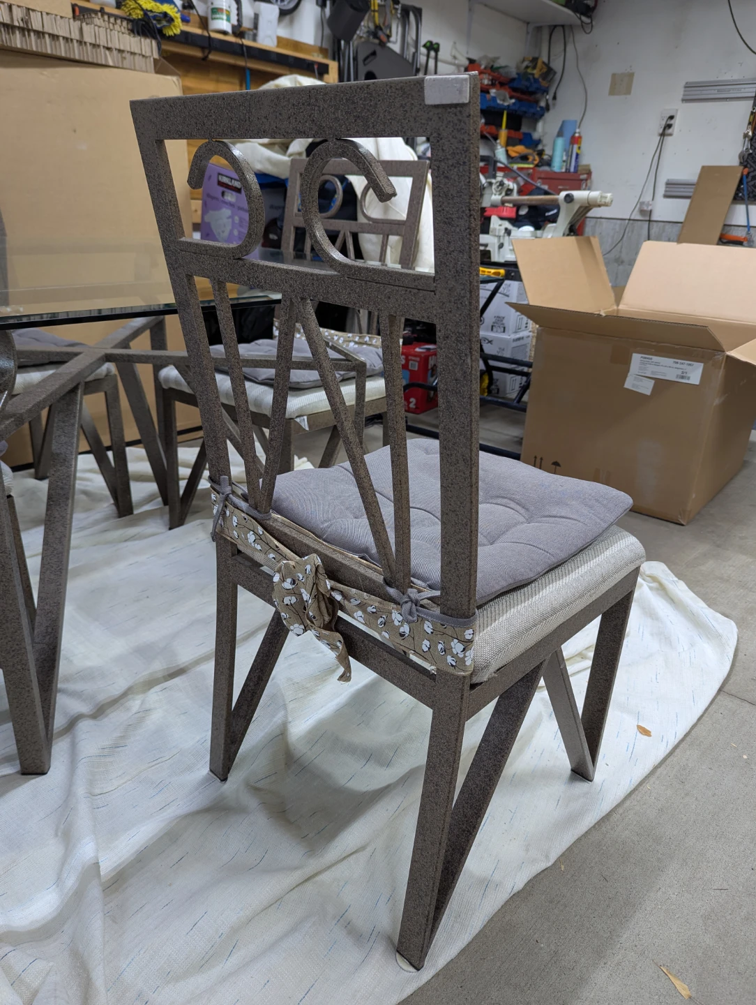 Glass Top Dining Table with 4 Chairs - photo 4